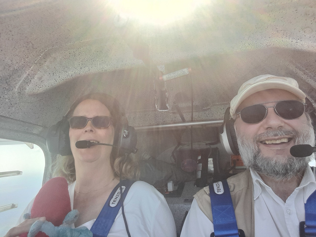 In volo...